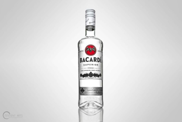 Bacardi Superior White Rum Product Photography