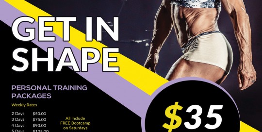IFBB Iramis Pro Personal Training Studio Flyer
