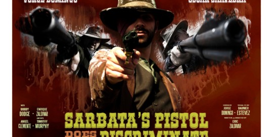 Sarbata's Pistol Does Not Discriminate Poster